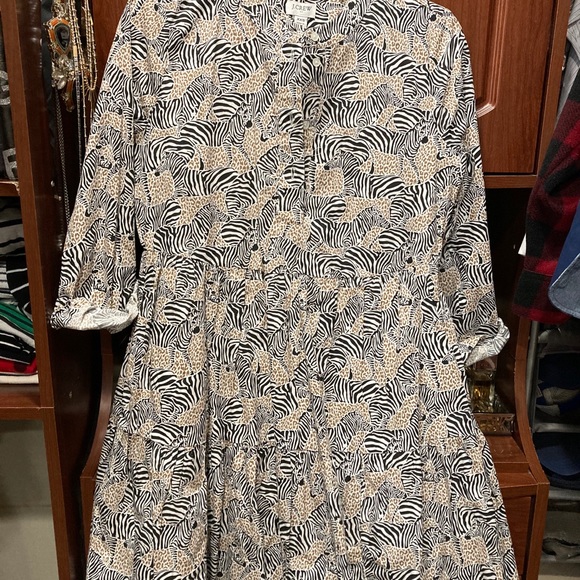 💕6 listings/$12💕 J.CREW safari print dress - Picture 3 of 6